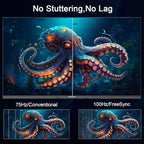 SANSUI 24 inch Monitor, IPS Display FHD Computer Monitor, 100Hz Monitor VESA Mount with HDMI Inputs for Home Office (HDMI Cable Included)