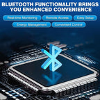 12V 100Ah Trolling Motor Bluetooth LiFePO4 Battery, 120A BMS Rechargeable BCI Group 31 Lithium Battery with Low-Temp Protection, Up to 15000 Cycles Perfect for Trolling Motor, RV, Solar