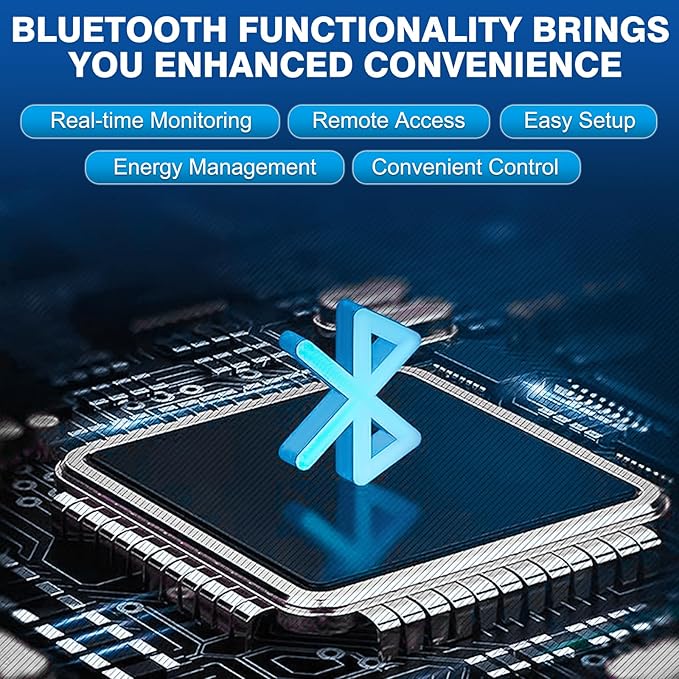 12V 100Ah Trolling Motor Bluetooth LiFePO4 Battery, 120A BMS Rechargeable BCI Group 31 Lithium Battery with Low-Temp Protection, Up to 15000 Cycles Perfect for Trolling Motor, RV, Solar