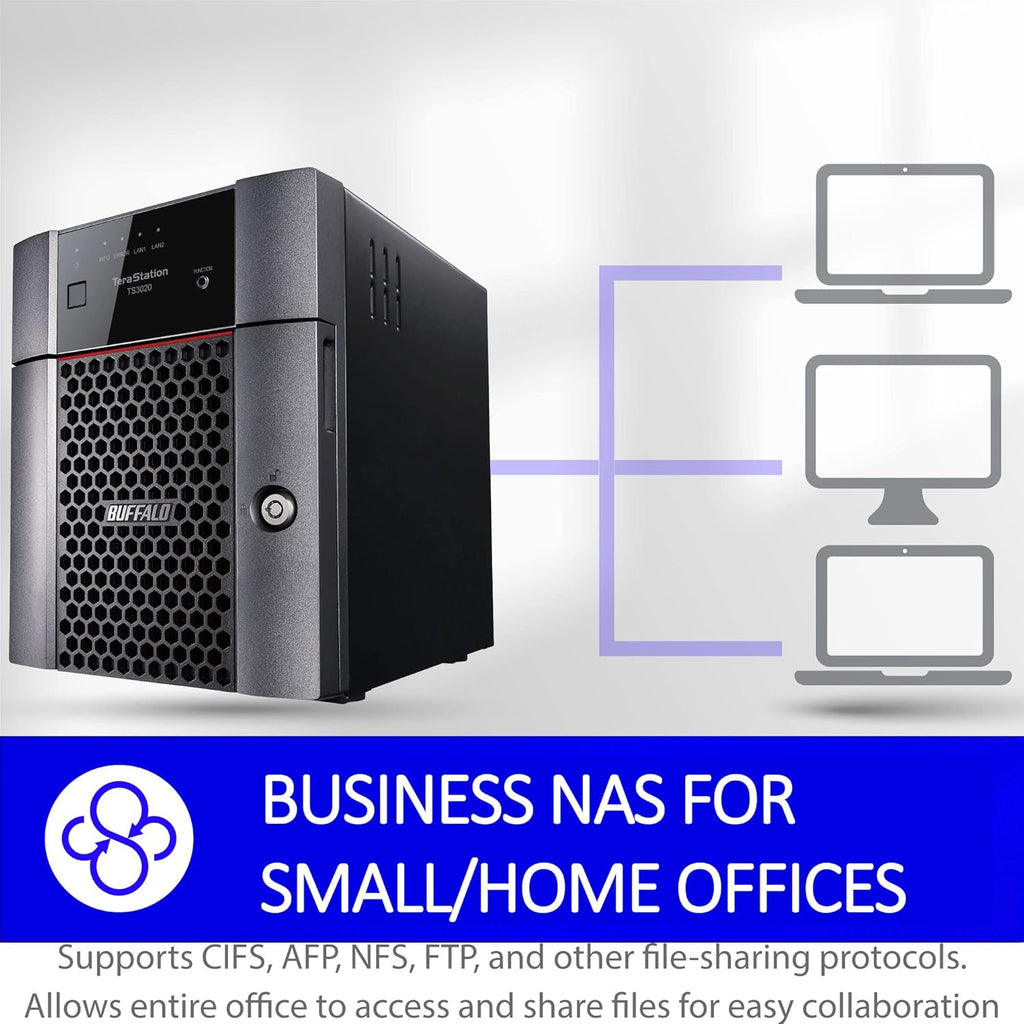 BUFFALO TeraStation Essentials 4-Bay Value-Focused Desktop NAS 32TB (4x8TB) with Hard Drives Included