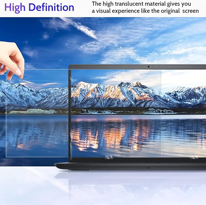 15.6 Inch Laptop Privacy Screen Compatible With Lenovo Hp Dell Acer Asus Thinkpad Envy Xps, 16:9 Aspect Removable Anti Glare Blue Light Filter Protector, 15 In Computer Monitor Security Shield