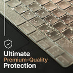 Kuzy Clear Premium MacBook Pro 14 inch Keyboard Cover M4 16" 2025 2024 2023 M3 M2 M1 Pro Max - MacBook Air 13 inch Keyboard Cover 15" M4 - A3240 A3241 A3401 A3403 A3114 A3113 - US Layout TPU, Clear