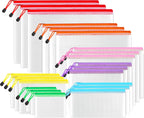 SUNEE Multisize Mesh Zipper Pouches (7 Colors, 21 Packs), Water-Resistant Zip Bag for School Office Supplies, Puzzles & Games Organizing Storage