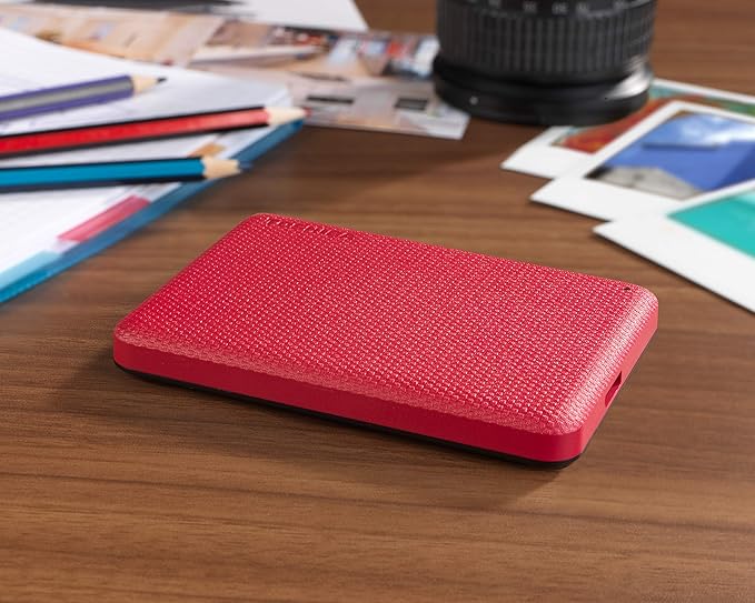 Toshiba Canvio Advance 2TB Portable External Hard Drive USB 3.0, Red - HDTCA20XR3AA