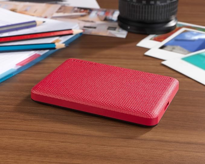 Toshiba Canvio Advance 1TB Portable External Hard Drive USB 3.0, Red - HDTCA10XR3AA