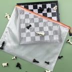 Mesh Zipper Pouch Bags, Zipper Bags for Organizing Storage, Waterproof Zipper Pouches, Letter Size, File Bags for School, Toys, Puzzle, Board Games and Office Supplies (Color, 9"x 12")