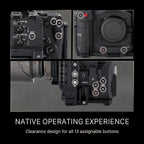 Tilta Camera Cage Compatible with Canon C80 Base Kit | Includes Top Plate, Side Arms, Bottom Plate, NATO Rail, HDMI Clamp & Cold Shoe Receiver | Custom Fit for C80 Body