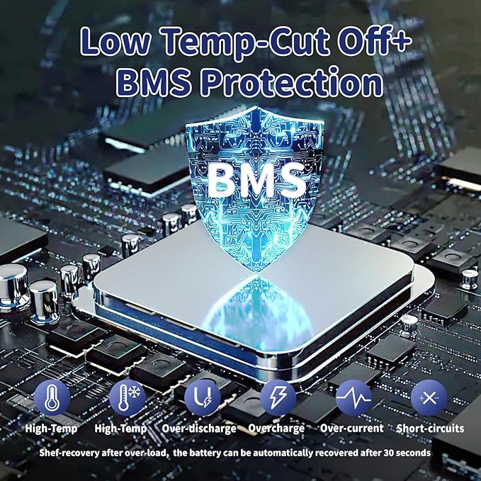 12V 140Ah LiFePO4 Battery 2Packs, Lithium Battery with Low Temp Cut-off, 100A BMS, Max.1792Wh Energy, Group 31 Deep Cycle LiFePO4 Battery for Trolling Motor, RVs, Home Backup, etc