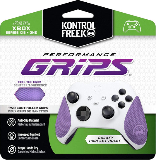 KontrolFreek Performance Grips for Xbox One and Xbox Series X Controller (Galaxy Purple)