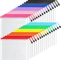 SUNEE Mesh Zipper Pouch 6x9 in (10 Colors, 30 Packs), Mesh Bags with Zipper for School Office Supplies, Puzzles & Games, Travel Accessories, Waterproof Zipper Pouches for Organizing