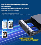 IO CREST 10Gbps Single Bay USB Type-C Enclosure for 2.5" & 3.5" SATA HDD