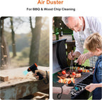 X117 Compressed Air Duster-150000RPM Super Power Electric Air Duster, 3-Gear Adjustable Mini Blower with Fast Charging, Dust Blower for Computer, Keyboard, House, Outdoor and Car