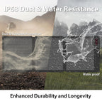 200W Portable Solar Panel for Power Station, 24% High Efficiency ETFE Foldable Solar Panel Charger, IP68 Waterproof, Compatible with Solar Generator for Camping RV Outdoor