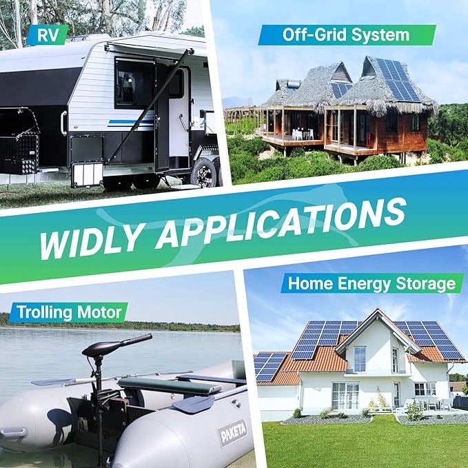 Redodo 12V 100Ah LiFePO4 Battery Group24, 25% Smaller Size, 1280Wh Energy with 100A BMS, 15000+ Cycles, Lightweight Lithium Deep Cycle Battery for RV, Camping, Trolling Motor, Home Storage 4 Pack