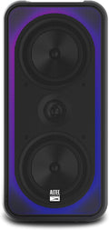 Altec Lansing Shockwave 200 Wireless Party Speaker 180W Bluetooth Speaker with a Long Lasting 12 Hour Battery, Multi LED Party Modes, Multiple bass Boost Modes, Party Sync, AM/FM Radio
