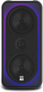 Altec Lansing Shockwave 200 Wireless Party Speaker 180W Bluetooth Speaker with a Long Lasting 12 Hour Battery, Multi LED Party Modes, Multiple bass Boost Modes, Party Sync, AM/FM Radio