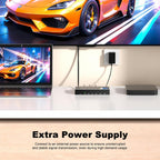 HDMI Switch 3 in 1 Out 4K@60Hz, 3 Ports HDMI Switcher Selector with Remote, Support HDCP 2.2 HD R 10+ Dolby Vision/Atmos 18Gbps CEC for Apple TV Game PC PS4 5 Pro Xbox Roku