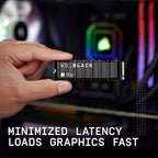 WD_BLACK 2TB SN850X NVMe Internal Gaming SSD Solid State Drive with Heatsink - Works with Playstation 5, Gen4 PCIe, M.2 2280, Up to 7,300 MB/s - WDS200T2XHE