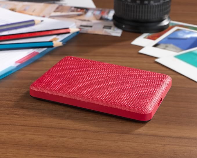 Toshiba Canvio Advance 2TB Portable External Hard Drive USB 3.0, Red - HDTCA20XR3AA