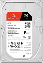 Seagate IronWolf Pro, 8 TB, Enterprise NAS Internal HDD –CMR 3.5 Inch, SATA 6 Gb/s, 7,200 RPM, 256 MB Cache for RAID Network Attached Storage (ST8000NT001)