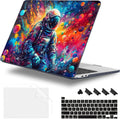 Case for MacBook Pro 13 inch with/Without Touch Bar (2016-2022, M2 A2338 M1 A2289 A2251 A2159 A1989 A1706 A1708), Hard Shell + Keyboard Cover + Dust Plug, Astronaut
