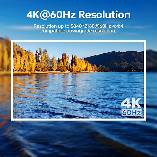 KVM Switch 2 Monitors for 1 Laptop and 1 Desktop 4K@60Hz, USB C HDMI Dual Monitor KVM Switch,Docking Station KVM Switches with 4 USB 3.0 Port, 80W PD Charging, Wired Remote and USB-C Cable Included