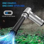 Compressed Air Duster, 300000RPM Air Duster Electric Cleaner for Keyboard, PC Deep Cleaning, Cordless Air Blaster, Replace Compressed Air Can-No Canned Air Duster,Rechargeable Air Blower