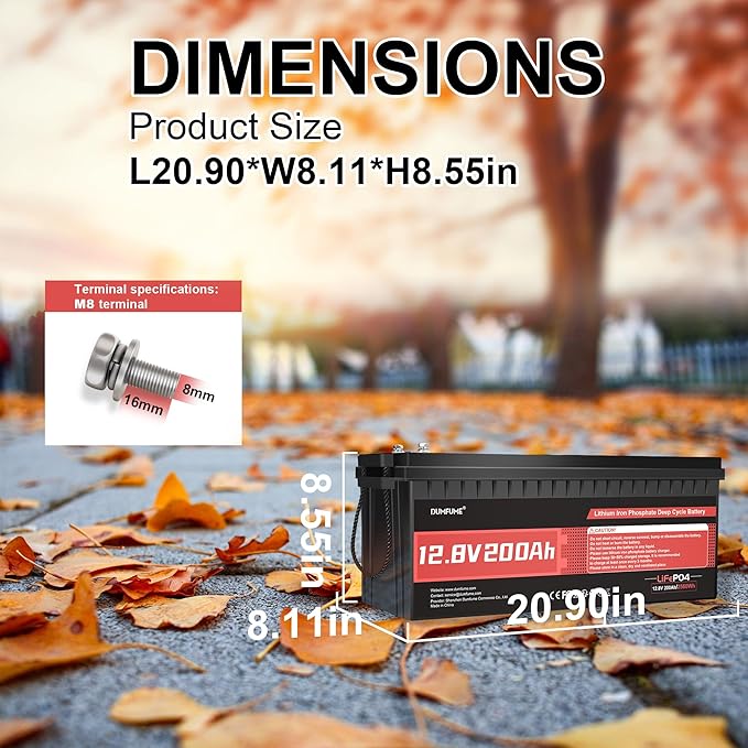 2 pack 12V 200Ah LiFePO4 Battery,2560Wh Deep Cycle Lithium Iron Phosphate Battery 200A BMS, 15000+ Cycles, Ideal for RV, Solar Energy Storage,Trolling Motor and Off-Grid Camping