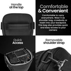 Tamrac Jazz Zoom Holster 23 v2.0 Camera Bag for Photographers, Camera Case for Photography Accessories, Shoulder Bag for Mirrorless Cameras, Crossbody Camera Bag, Travel Camera Carrying Case – Black