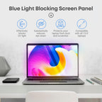 15.6 inch Blue Light Blocking Screen Protector Panel for 16:9 Widescreen Computer Monitor and Laptop - PC Anti-UV Eye Protection Filter Film - Anti-Scratch Diagonal Frame Shield [2 Pack]