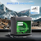 12V 50Ah LiFePO4 Lithium Battery, Built-in 50A BMS, Deep Cycle Up to 4000+ Cycles Lithium Iron Phosphate Rechargeable Battery for Solar, Marine, Home Energy Storage, Off-Grid Applications - 2 Packs