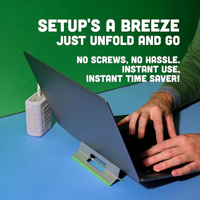 Steepy Adjustable Laptop Stand for Desk - 3 Heights Computer Stand - Laptop Riser with Adjustable Height