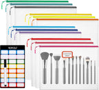 12pcs Mesh Zipper Pouch Bags, A5 Puzzle Bag (12 Colors, 12 Packs) for Organizing, Classroom Must Have Storage Bag, Board Games and Office Supplies