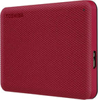 Toshiba Canvio Advance 1TB Portable External Hard Drive USB 3.0, Red - HDTCA10XR3AA