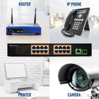 BV-Tech 18 Ports Long Range PoE+ Switch (16 PoE+ Ports | 1 Gigabit Ethernet uplink with 1 SFP Uplink) - 19" Rackmount - 120W - 802.3af/at -Desktop Design for Easy Set Up (16 Gigabit PoE+ Ports | 120W)