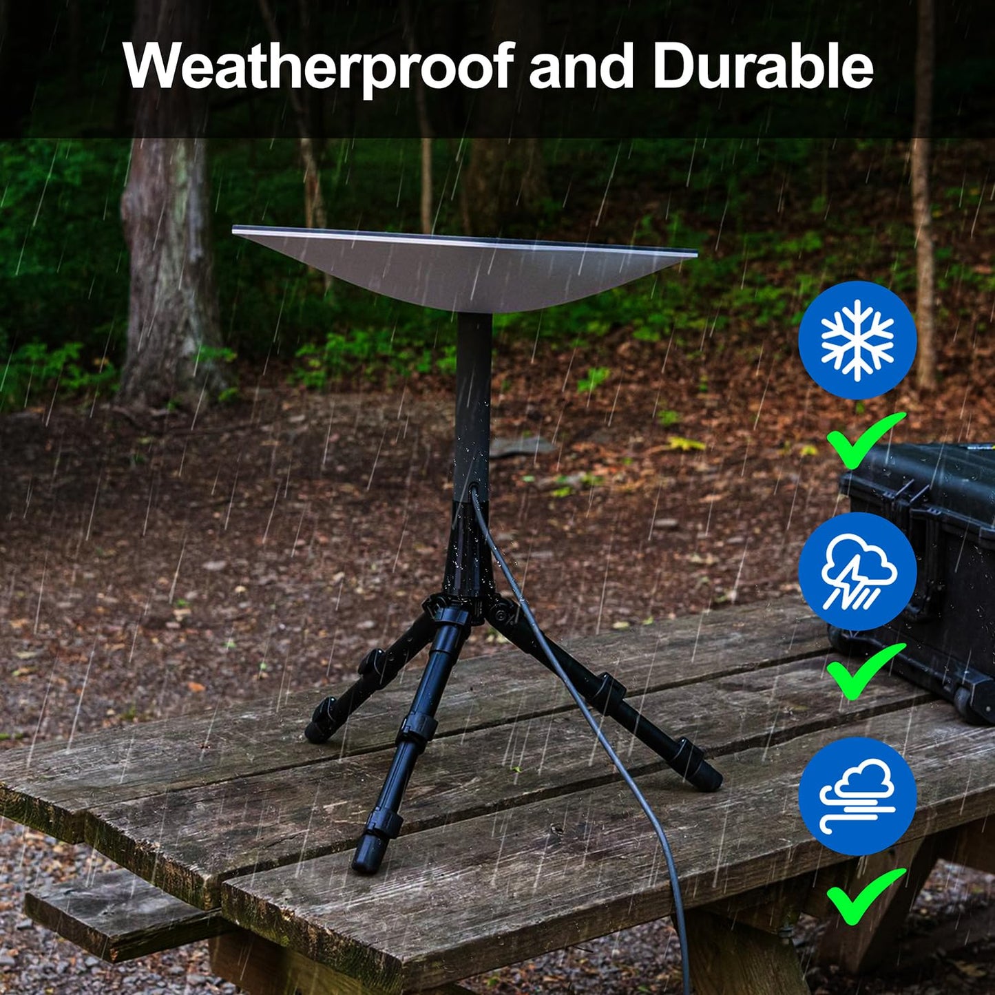 150FT Replacement Cable for SpaceX Starlink Rectangular Satellite V2, Standard Actuated Gen 2 Replacement Cable for Starlink, Starlink Gen 2 Extension Cable with Waterproof End Caps（150Feet）