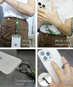 Cell Phone Lanyard Wrist Strap - Phone & Camera Wrist Strap, Short Lanyard for Keys, Jungle Green