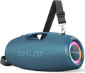ZEALOT Bluetooth Speaker,120W Wireless Speakers with Booming Bass,IP67 Waterproof Speaker with LED Light, BT 5.2, Loud Bluetooth Speakers for Camping,Beach,Gifts(Blue)