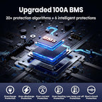 12.8V 100Ah TM LiFePO4 Battery with Low-temp Protection, Timeusb Group 31 Lithium Battery, Up to 15000 Deep Cycles Battery for Trolling Motor, RV, Solar, Travel Trailer, Energy Storage- Off Grid