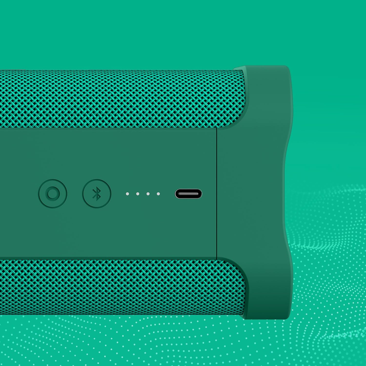 Skullcandy Terrain XL Wireless Bluetooth Speaker - IPX7 Waterproof Portable Speaker, 18 Hour Battery, Nylon Wrist Wrap, True Wireless Stereo (Green)