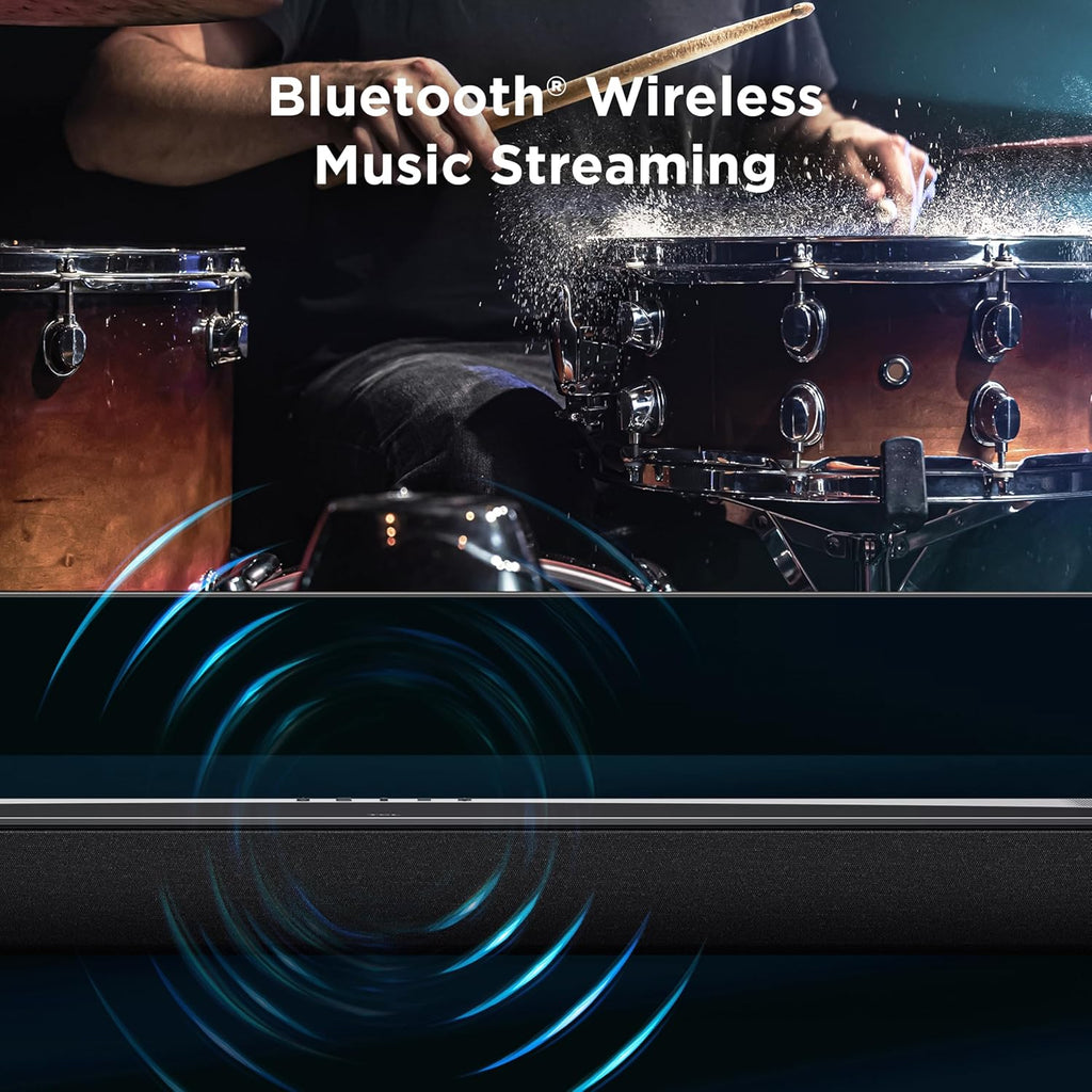 TCL Q75H Q Class 5.1.2 Channel Soundbar with Dolby Atmos, DTS:X, Ray Danz Technology, Wireless Subwoofer, and Bluetooth Music Streaming