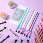 Jetec 32 Pcs Mesh Zipper Bags Toy Storage Bikini Organizer Bag Bolsas Para Guardar Trajes De Baño Waterproof Zipper Reusable Pouch Puzzle Multipurpose for Storage Office(Classic Color,9.5 x 4.5 Inch)