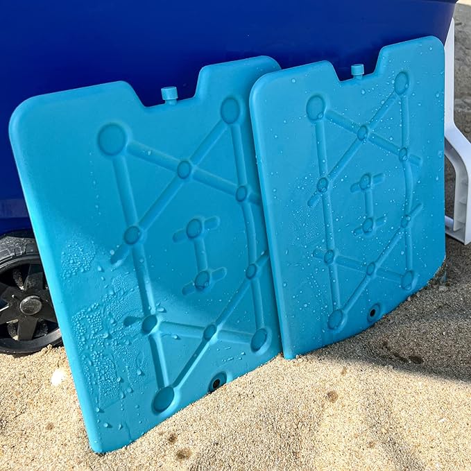 Kona XL Large Cooler Ice Pack - Reusable Long Lasting Dry Ice Packs, 10x13 Inch, 25 Min Freeze