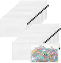 Jetec 32 Pcs Mesh Zipper Bags Toy Storage Bikini Organizer Bag Bolsas Para Guardar Trajes De Baño Waterproof Zipper Reusable Pouch Puzzle Multipurpose for Storage Office(White,9 x 7 Inch)