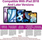 Stylus Pen for iPad 2018-2025 with Palm Rejection, Apple Pencil for Pad11th/10th/9th/8th/7th/6th Gen, iPad Pro 11/12.9 inch, New iPad Air 2025 11&13-inch(M3/2) /5th/4th/3th Gen, iPad mini 6th/5th