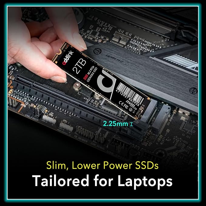 Addlink S85 2TB M.2 PCIe NVMe Gen4 Memory Expansion SSD, Speed Up to 6000 MB/s, Internal Solid State Drive with HMB Technology for Laptop, Gaming and Creators