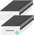 Jetec 32 Pcs Mesh Zipper Bags Toy Storage Bikini Organizer Bag Bolsas Para Guardar Trajes De Baño Waterproof Zipper Reusable Pouch Puzzle Multipurpose for Storage Office(Black,9.5 x 4.5 Inch)