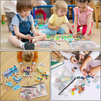 25pcs Multisize Mesh Zipper Pouch Bags, Waterproof Zipper Bag, 8 Sizes Waterproof Plastic Document Pouch, Bags for Travel Storage, Office Supply and Home Organize