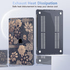 Case for MacBook Pro 13 inch with/Without Touch Bar (2016-2022, M2 A2338 M1 A2289 A2251 A2159 A1989 A1706 A1708), Hard Shell + Keyboard Cover + Dust Plug - Spring Floral