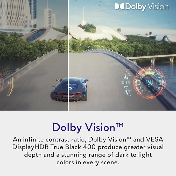 Alienware 27 4K QD-OLED Gaming Monitor AW2725Q - 26.7" 4K UHD QD-OLED 240Hz 0.03ms, NVIDIA G-SYNC Compatible, AMD FreeSync Premium Pro, VESA AdaptiveSync, Dolby Vision, VESA DisplayHDR True Black 400